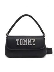 Tommy Jeans Torebka Tjw Everywhere Flap Crossover AW0AW17391 Czarny. Czarne torebki klasyczne Tommy Jeans, bez wzorów, z jeansu, bez dodatków. Za 229.99 zł.