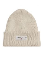 Tommy Jeans Czapka Tjw Linear Beanie AW0AW17913 Écru. Czapki zimowe Tommy Jeans, bez wzorów, z bawełny. Za 129.99 zł.