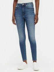 Calvin Klein Jeans Jeansy LV047G924G Granatowy Skinny Fit. Niebieskie jeansy Calvin Klein Jeans, bez wzorów, z bawełny. Za 409.99 zł.