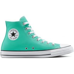 Buty sportowe damskie Converse Chuck Taylor All Star. Niebieskie buty treningowe Converse, bez wzorów, z materiału, bez zapięcia. Za 390.00 zł.