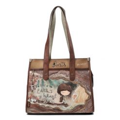 Brązowa Torebka Anekke Elegancka Duża Shoperka Damska. Brązowe shopper bag Anekke, bez wzorów, ze skóry ekologicznej, eleganckie, na ramię, duże, bez dodatków. Za 459.00 zł.
