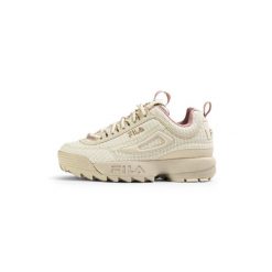 Buty damskie Fila Disruptor F. Brązowe buty treningowe Fila, bez wzorów, z materiału, bez zapięcia, trekkingowe. Za 485.50 zł.