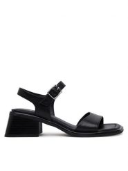Vagabond Shoemakers Sandały Ines 5911-001-20 Czarny. Czarne sandały Vagabond Shoemakers, bez wzorów, ze skóry, bez obcasa, na słupku, bez zapięcia. Za 479.99 zł.