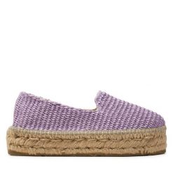 Espadryle Manebi. Fioletowe espadryle Manebi, bez wzorów, bez obcasa. Za 469.99 zł.
