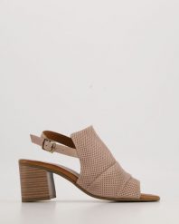 SANDAŁY Z CHOLEWKĄ 039262 TAUPE. Sandały Venezia, bez wzorów, ze skóry, bez obcasa, bez zapięcia. Za 249.00 zł.