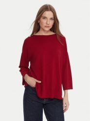 Kontatto Sweter 3M0801C Czerwony Regular Fit. Czerwone swetry Kontatto, m, bez wzorów, z syntetyku, bez ramiączek. Za 269.99 zł.