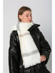 Lucky Bees Szal w kolorze białym - 180 x 70 cm rozmiar: onesize. Białe szaliki i kominy Lucky Bees, bez wzorów, z materiału. Za 34.99 zł.