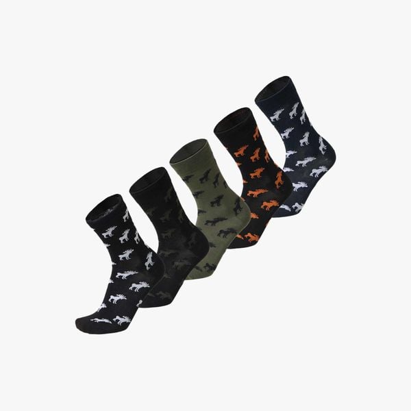 Skarpety oddychające Swedemount Forest Socks 5-pack. Skarpetki SWEDEMOUNT, bez wzorów, z bawełny. Za 79.99 zł.