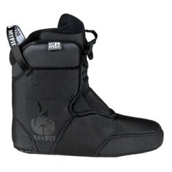 Klapki do jazdy na rolkach Myfit SPC Dual Fit Liner. Czarne klapki POWERSLIDE, bez wzorów, z materiału, klasyczne, bez obcasa, bez zapięcia. Za 363.50 zł.