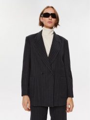 Silvian Heach Marynarka CVA23090GC Granatowy Regular Fit. Niebieskie marynarki i żakiety Silvian Heach, bez wzorów, z syntetyku, bez ramiączek. Za 459.99 zł.