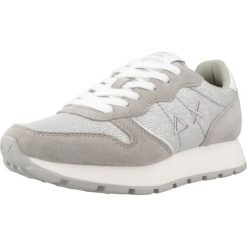 Buty SUN68 ALLY GLITTER Srebrny. Szare buty trekkingowe SUN68, bez wzorów, z tkaniny, bez zapięcia, trekkingowe. Za 429.75 zł.