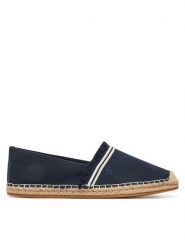Tommy Hilfiger Espadryle Fringe Canvas Closed Espadrille FW0FW08881 Granatowy. Niebieskie espadryle Tommy Hilfiger, bez wzorów, z materiału, bez obcasa. Za 309.99 zł.