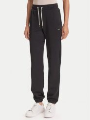 Guess Spodnie dresowe V5YB06 KBSL2 Czarny Regular Fit. Czarne spodnie dresowe Guess, z aplikacjami, z dresówki. Za 259.99 zł.