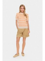 SAINT TROPEZ Sweter w kolorze beżowo-pomarańczowym rozmiar: L. Brązowe swetry Saint Tropez, l, bez wzorów, z wiskozy, klasyczne, bez ramiączek. Za 78.99 zł.