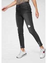 Aniston Dżinsy - Skinny fit - w kolorze czarnym rozmiar: 34. Czarne jeansy Aniston, bez wzorów, klasyczne. Za 61.75 zł.