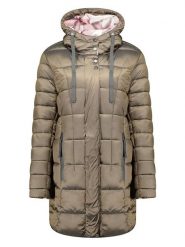 Geographical Norway Płaszcz pikowany "Bulli" w kolorze khaki rozmiar: XL. Brązowe płaszcze Geographical Norway, xl, bez wzorów, bez kaptura. Za 203.45 zł.