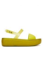 Melissa Sandały Float Platform 36066 Zielony. Zielone sandały Melissa, bez wzorów, z tworzywa sztucznego, bez obcasa, na płaskiej podeszwie, bez zapięcia. Za 399.99 zł.