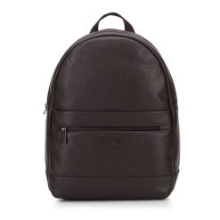Plecak na laptopa 11”/12” skórzany duży. Szare plecaki Wittchen, bez wzorów, ze skóry, do ręki, bez dodatków. Za 399.90 zł.