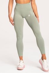 Legginsy fitness damskie Gym Glamour basic. Zielone legginsy GYM GLAMOUR, bez wzorów, z materiału, glamour. Za 179.99 zł.
