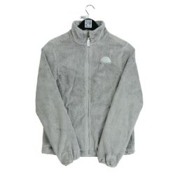 Second life - Kurtka polarowa TNF Osito dla kobiet szara - Jak nowy. Szare kurtki The North Face, bez wzorów, z polaru, sportowe, bez kaptura. Za 211.46 zł.