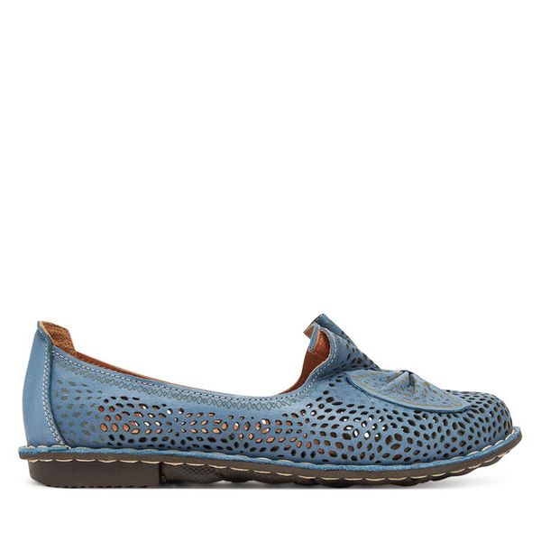 Baleriny Comfortabel. Niebieskie baleriny Comfortabel, bez wzorów, bez obcasa, bez zapięcia. Za 179.99 zł.