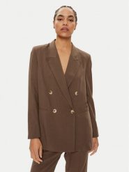 ViCOLO Marynarka TB1567 Brązowy Regular Fit. Brązowe marynarki i żakiety ViCOLO, xs, bez wzorów, z wiskozy, bez ramiączek. Za 379.99 zł.