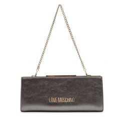 Torebka LOVE MOSCHINO. Szare kopertówki Love Moschino, bez wzorów, wizytowe, bez dodatków. Za 859.99 zł.