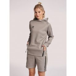 Damska bluza z kapturem Hummel Cima Xk. Szare bluzy Hummel, xs, bez wzorów, sportowe, bez ramiączek, z kapturem. Za 293.00 zł.
