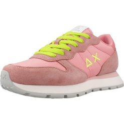 Buty SUN68 ALLY SOLID Rose. Czerwone trekkingi SUN68, bez wzorów, ze skóry, bez zapięcia, trekkingowe. Za 350.99 zł.