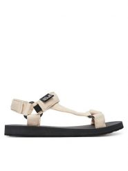 Jack Wolfskin Sandały Taiga A65623 Beżowy. Brązowe sandały Jack Wolfskin, bez wzorów, z materiału, bez obcasa, bez zapięcia. Za 329.99 zł.