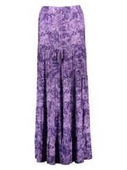 Miss goodlife Spódnica "Flower" w kolorze fioletowym rozmiar: L. Różowe spódnice miss goodlife, na co dzień, l, bez wzorów, z bawełny, maxi, proste. Za 173.99 zł.