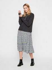Pieces Sweter w kolorze antracytowym rozmiar: XL. Czarne swetry Pieces, xl, bez wzorów, z wełny, bez ramiączek. Za 52.67 zł.