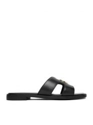 Beverly Hills Polo Club Klapki EO-WI16-ALYSHA-02 Czarny. Czarne klapki Beverly Hills Polo Club, bez wzorów, ze skóry, bez obcasa, bez zapięcia. Za 279.99 zł.