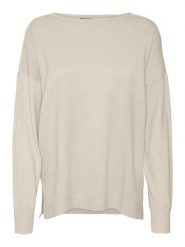 Vero Moda Sweter w kolorze beżowym rozmiar: XS. Brązowe swetry Vero Moda, s, bez wzorów, z wiskozy, klasyczne, bez ramiączek. Za 57.20 zł.