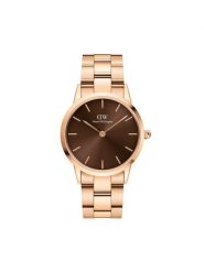 Daniel Wellington Zegarek Iconic Link DW00100461 Złoty. Żółte, analogowe zegarki Daniel Wellington, złote. Za 699.99 zł.