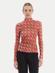 Bardot Bluzka Alba 60287TB Czerwony Slim Fit. Czerwone bluzki Bardot, xl, bez wzorów, z syntetyku, bez kołnierzyka, bez ramiączek. Za 359.99 zł.