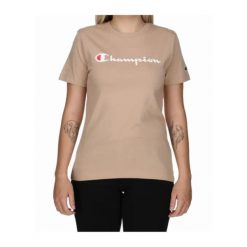 Koszulka damska Champion SS Tee 117534. Brązowe t-shirty sportowe Champion, xl, bez wzorów, z bawełny, bez ramiączek. Za 135.82 zł.