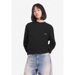 Bluza sportowa damska Prosto Ribbed bez kaptura. Czarne bluzy bez kaptura Prosto., bez wzorów, bez kaptura. W wyprzedaży za 204.99 zł.