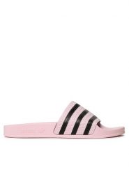 Adidas Klapki Adilette Slides HP6511 Różowy. Czerwone klapki adidas, bez wzorów, z syntetyku, sportowe, bez obcasa, bez zapięcia. Za 179.99 zł.