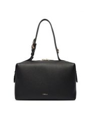 Furla Torebka Double M Boston WB01905 BX3036 KH O6000 Czarny. Czarne torebki klasyczne Furla, bez wzorów, z materiału, bez dodatków. Za 1,599.00 zł.