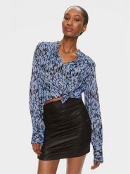 Karen by Simonsen Bluzka Nikole 10104887 Niebieski Regular Fit. Niebieskie bluzki Karen by Simonsen, bez wzorów, z wiskozy, bez kołnierzyka, bez ramiączek. Za 499.99 zł.