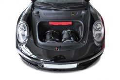 Torby Do Bagażnika Porsche 911 Carrera 4 2012-2015 2Szt Kjust. Czarne torby podróżne KJUST, bez wzorów, z kauczuku. Za 460.00 zł.