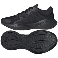 Buty do biegania adidas Response GW6661 czarne. Czarne buty do biegania bez wzorów, z gumy, bez zapięcia, do biegania. Za 422.57 zł.