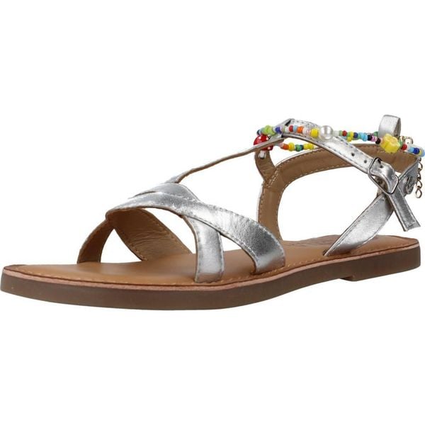 Sandały GIOSEPPO ETIGNY Srebrny. Szare sandały Gioseppo, bez wzorów, ze skóry, bez obcasa, bez zapięcia. Za 164.99 zł.