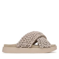 Klapki Inuikii. Szare klapki Inuikii, bez wzorów, bez obcasa, bez zapięcia. Za 859.99 zł.