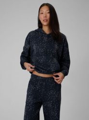 4F Bluza dresowa loose z kapturem damska - szara L. Szare bluzy z kapturem 4f, l, bez wzorów, z dresówki, z kapturem, trekkingowe. Za 199.99 zł.