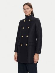 Tommy Hilfiger Płaszcz wełniany WW0WW42732 Granatowy Regular Fit. Niebieskie płaszcze Tommy Hilfiger, na zimę, bez wzorów, z syntetyku, bez kaptura. Za 1,899.00 zł.