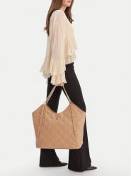 Badura Torebka CEO-KAJI-LDA8613 Beżowy. Brązowe torebki klasyczne Badura, bez wzorów, z materiału, bez dodatków. Za 299.99 zł.
