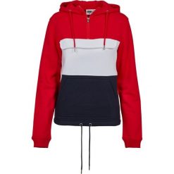 Damska bluza z kapturem urban Classic sweat pull over. Czerwone bluzy Urban Classics, bez wzorów, bez ramiączek, z kapturem. Za 214.00 zł.