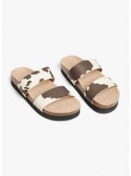 Monki Klapki w kolorze kremowo-szarobrązowym rozmiar: 39. Brązowe klapki Monki, bez wzorów, klasyczne, z otwartym noskiem, bez obcasa, bez zapięcia. Za 39.99 zł.